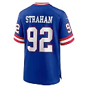 Zennovawear Men's New York Giants Michael Strahan Royal Classic Retired Player Game Jersey