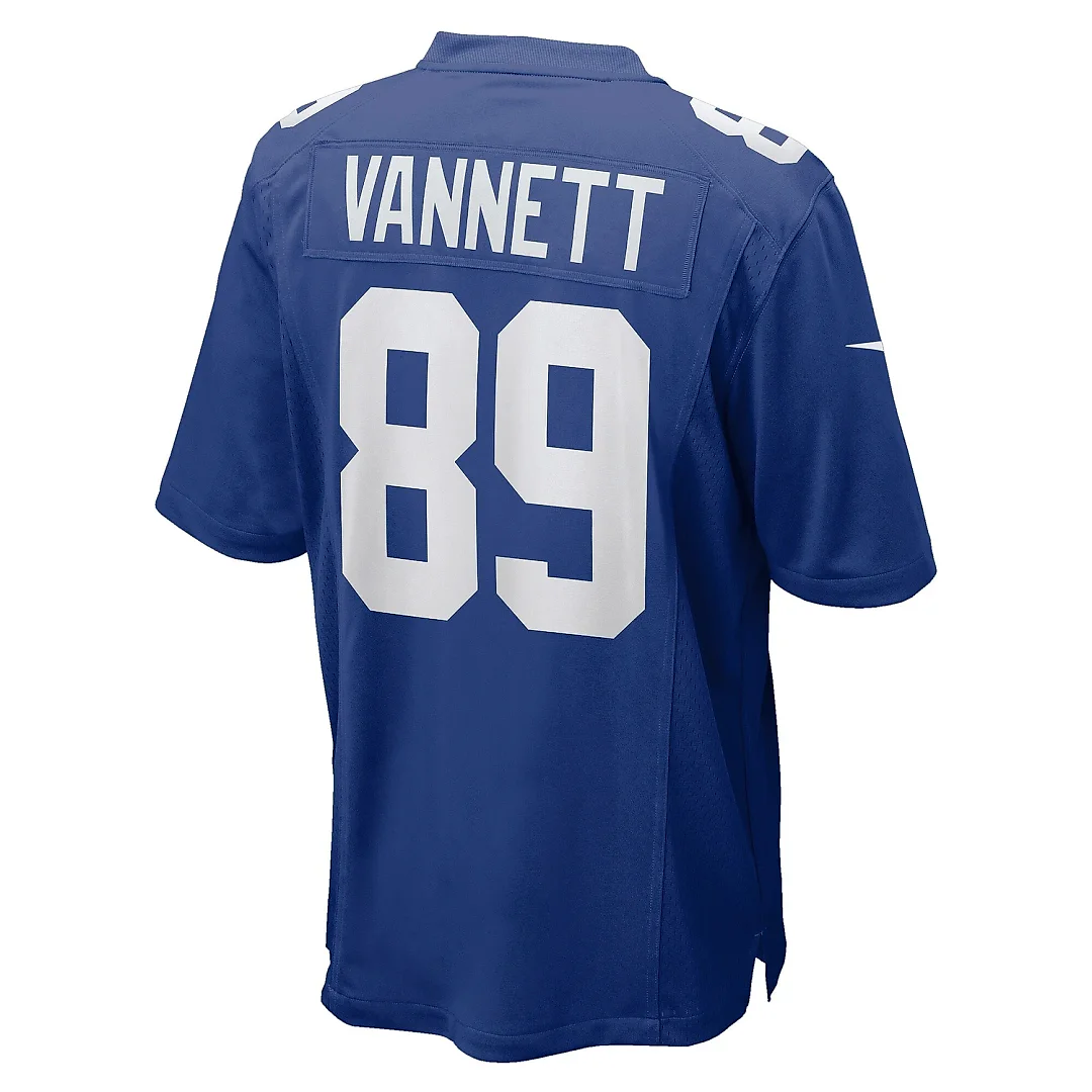Zennovawear Men's New York Giants Nick Vannett Royal Home Game Player Jersey
