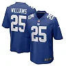 Zennovawear Men's New York Giants Rodarius Williams Royal Game Player Jersey
