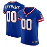 Zennovawear Men's New York Giants Royal Classic Vapor Elite Custom Jersey