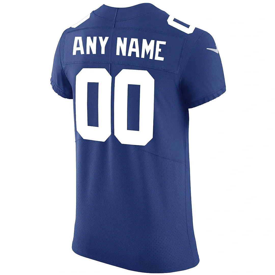 Zennovawear Men's New York Giants Royal Vapor Untouchable Custom Elite Jersey