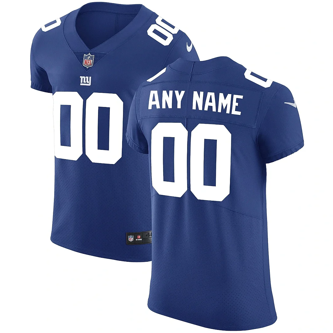 Zennovawear Men's New York Giants Royal Vapor Untouchable Custom Elite Jersey