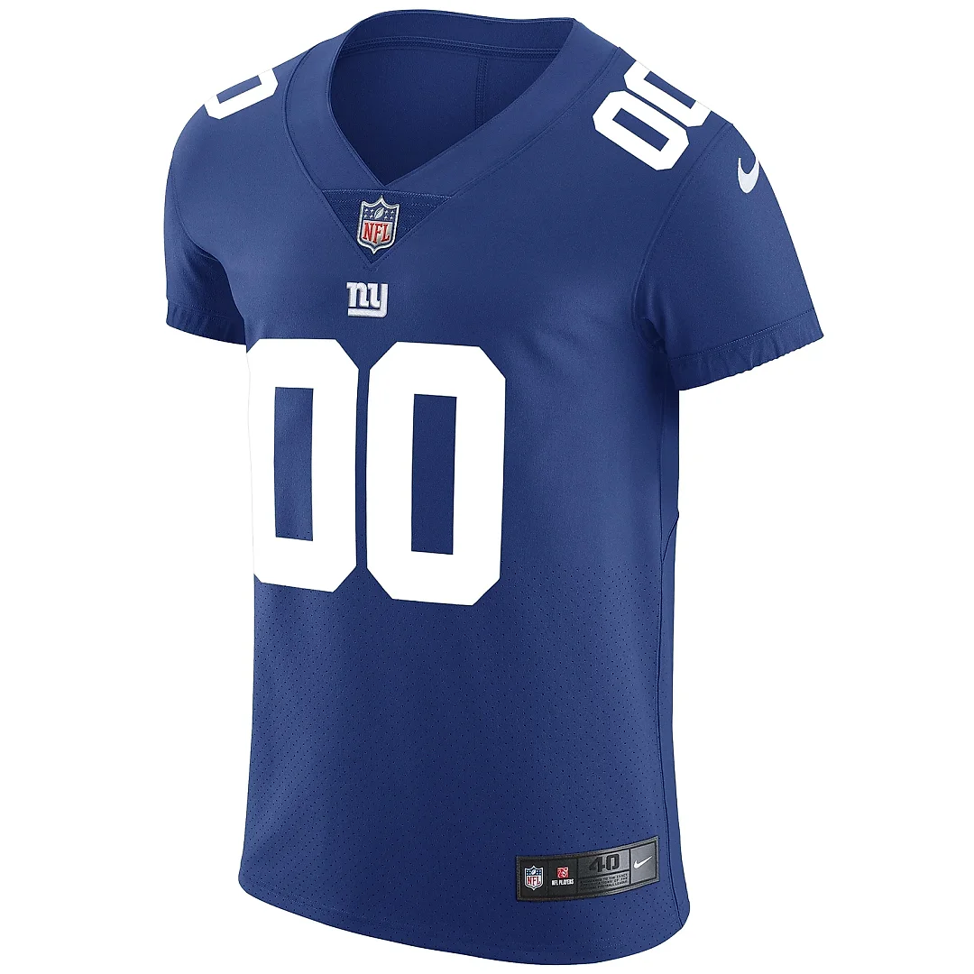 Zennovawear Men's New York Giants Royal Vapor Untouchable Custom Elite Jersey