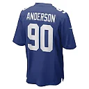 Zennovawear Men's New York Giants Ryder Anderson Royal Game Player Jersey