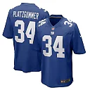 Zennovawear Men's New York Giants Sandro Platzgummer Royal Game Player Jersey