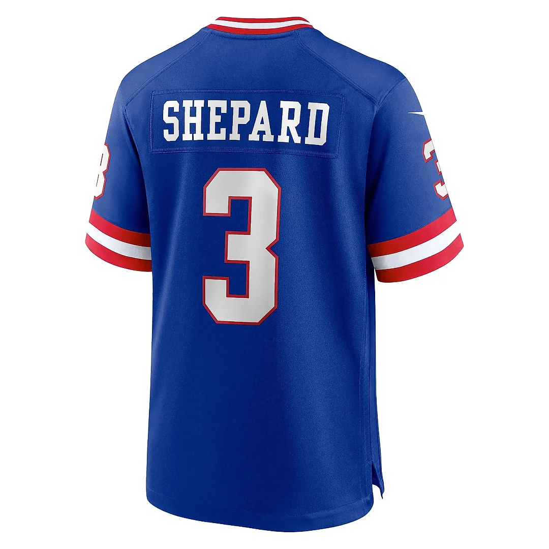 Zennovawear Men's New York Giants Sterling Shepard Royal Classic Player Game Jersey