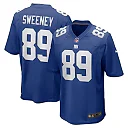 Zennovawear Men's New York Giants Tommy Sweeney Royal Game Jersey