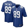 Zennovawear Men's New York Giants Tommy Sweeney Royal Game Jersey