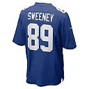 Zennovawear Men's New York Giants Tommy Sweeney Royal Game Jersey