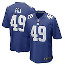 Zennovawear Men's New York Giants Tomon Fox Royal Game Player Jersey