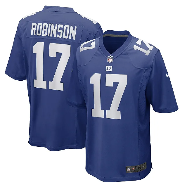 Zennovawear Men's New York Giants Wan'Dale Robinson Royal Game Player Jersey