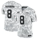 Zennovawear Men's New York Jets Aaron Rodgers Arctic Camo 2024 Salute to Service Limited Jersey