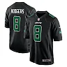 Zennovawear Men's New York Jets Aaron Rodgers Black Fashion Game Jersey