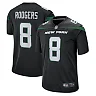 Zennovawear Men's New York Jets Aaron Rodgers Black Game Jersey
