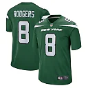 Zennovawear Men's New York Jets Aaron Rodgers Gotham Green Game Jersey