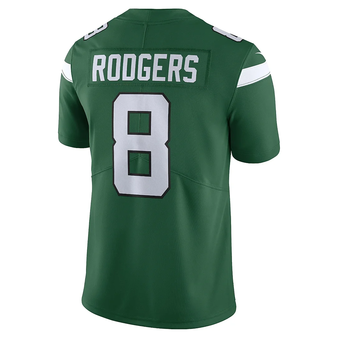 Zennovawear Men's New York Jets Aaron Rodgers Gotham Green Vapor Untouchable Limited Jersey