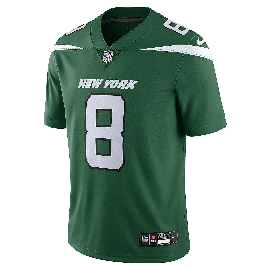 Zennovawear Men's New York Jets Aaron Rodgers Gotham Green Vapor Untouchable Limited Jersey