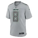 Zennovawear Men's New York Jets Aaron Rodgers Heather Gray Atmosphere Fashion Game Jersey