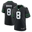 Zennovawear Men's New York Jets Aaron Rodgers Legacy Black Alternate Game Jersey