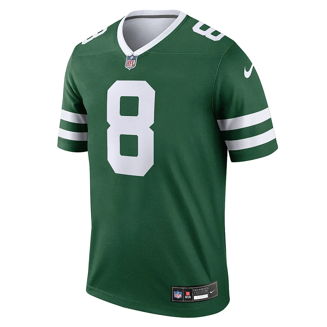 Zennovawear Men's New York Jets Aaron Rodgers Legacy Green Legend Player Performance Top