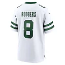 Zennovawear Men's New York Jets Aaron Rodgers Legacy White Game Jersey