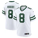 Zennovawear Men's New York Jets Aaron Rodgers Legacy White Game Jersey