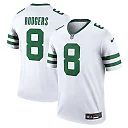 Zennovawear Men's New York Jets Aaron Rodgers Legacy White Legend Player Performance Top