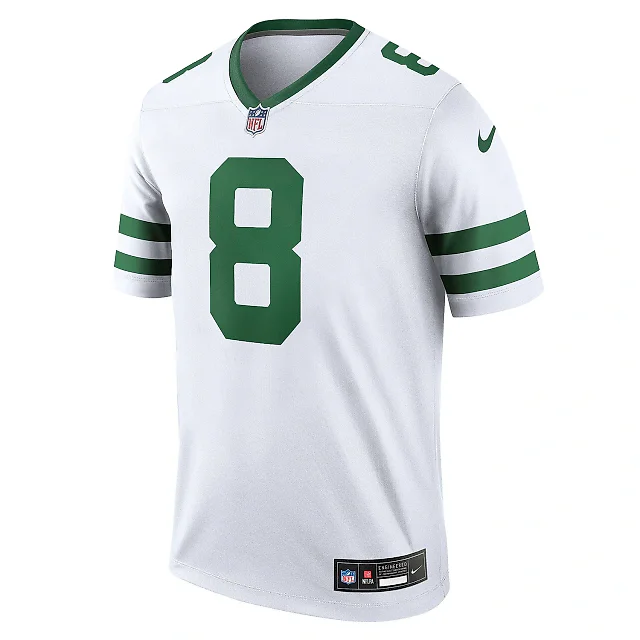 Zennovawear Men's New York Jets Aaron Rodgers Legacy White Legend Player Performance Top