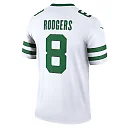 Zennovawear Men's New York Jets Aaron Rodgers Legacy White Legend Player Performance Top