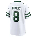 Zennovawear Men's New York Jets Aaron Rodgers Legacy White Player Game Jersey