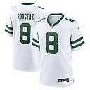 Zennovawear Men's New York Jets Aaron Rodgers Legacy White Player Game Jersey