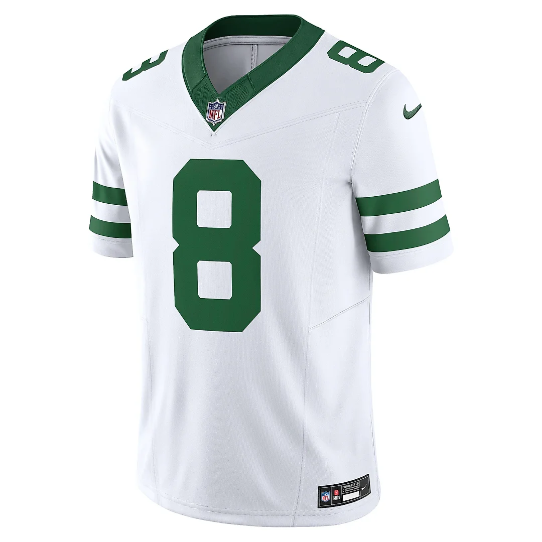Zennovawear Men's New York Jets Aaron Rodgers Legacy White Vapor F.U.S.E. Limited Jersey