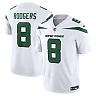 Zennovawear Men's New York Jets Aaron Rodgers Spotlight White Vapor F.U.S.E. Limited Jersey