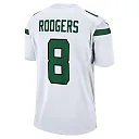 Zennovawear Men's New York Jets Aaron Rodgers White Game Jersey