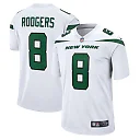 Zennovawear Men's New York Jets Aaron Rodgers White Game Jersey