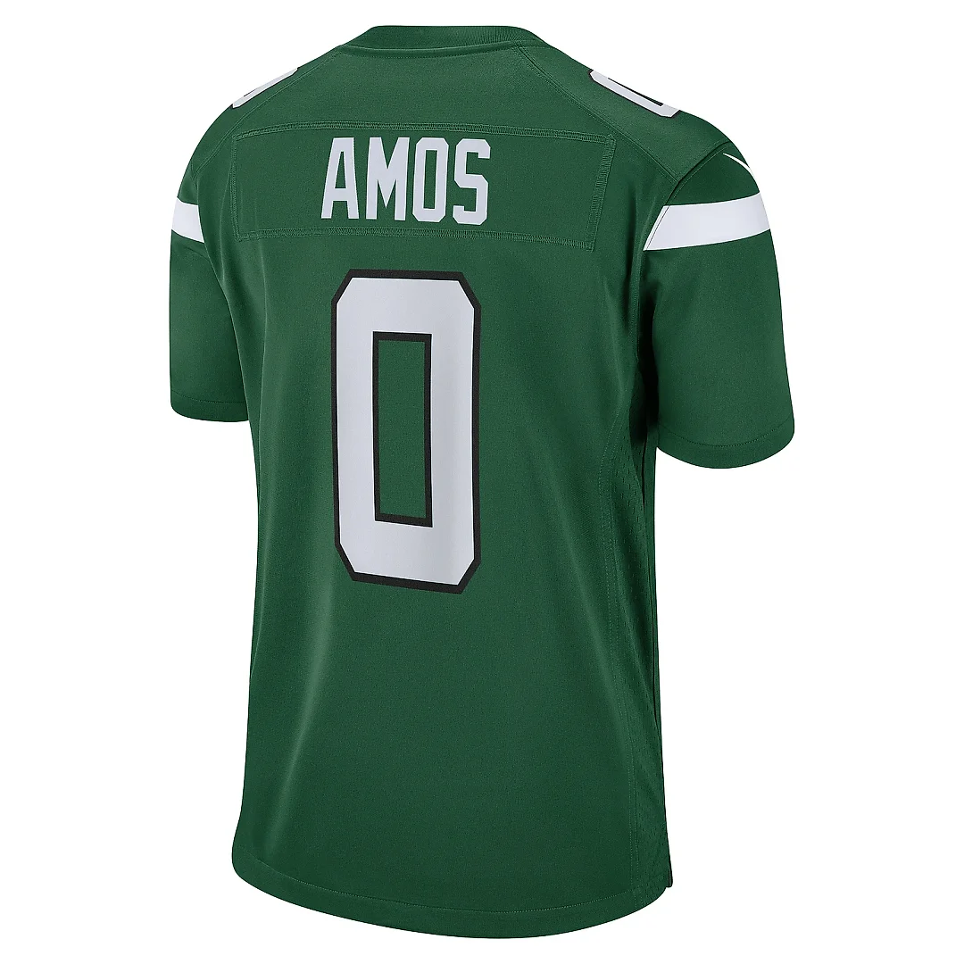 Zennovawear Men's New York Jets Adrian Amos Gotham Green Game Jersey