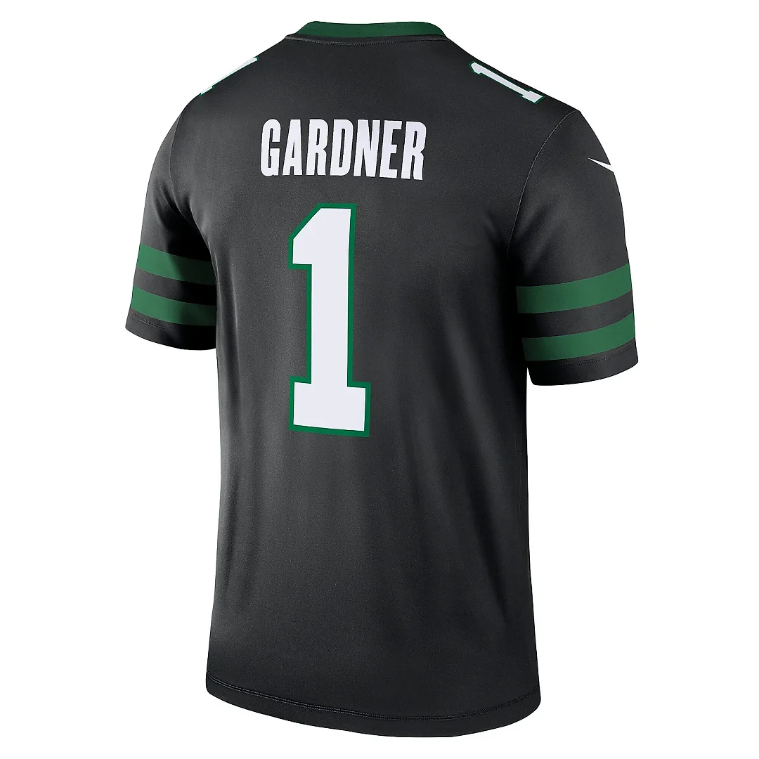 Zennovawear Men's New York Jets Ahmad Sauce Gardner Black Alternate Legend Player Performance Top