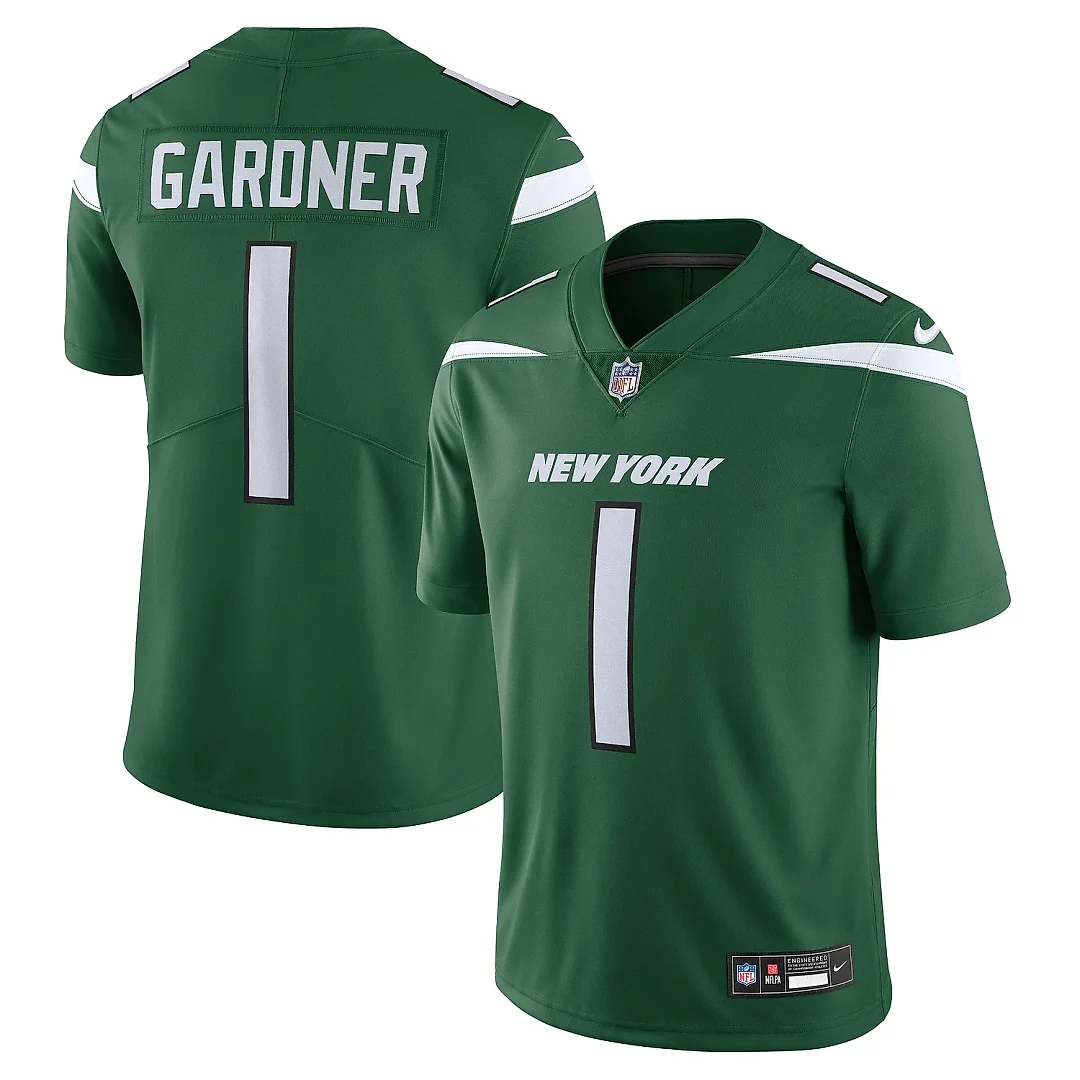 Zennovawear Men's New York Jets Ahmad Sauce Gardner Gotham Green Vapor Untouchable Limited Jersey