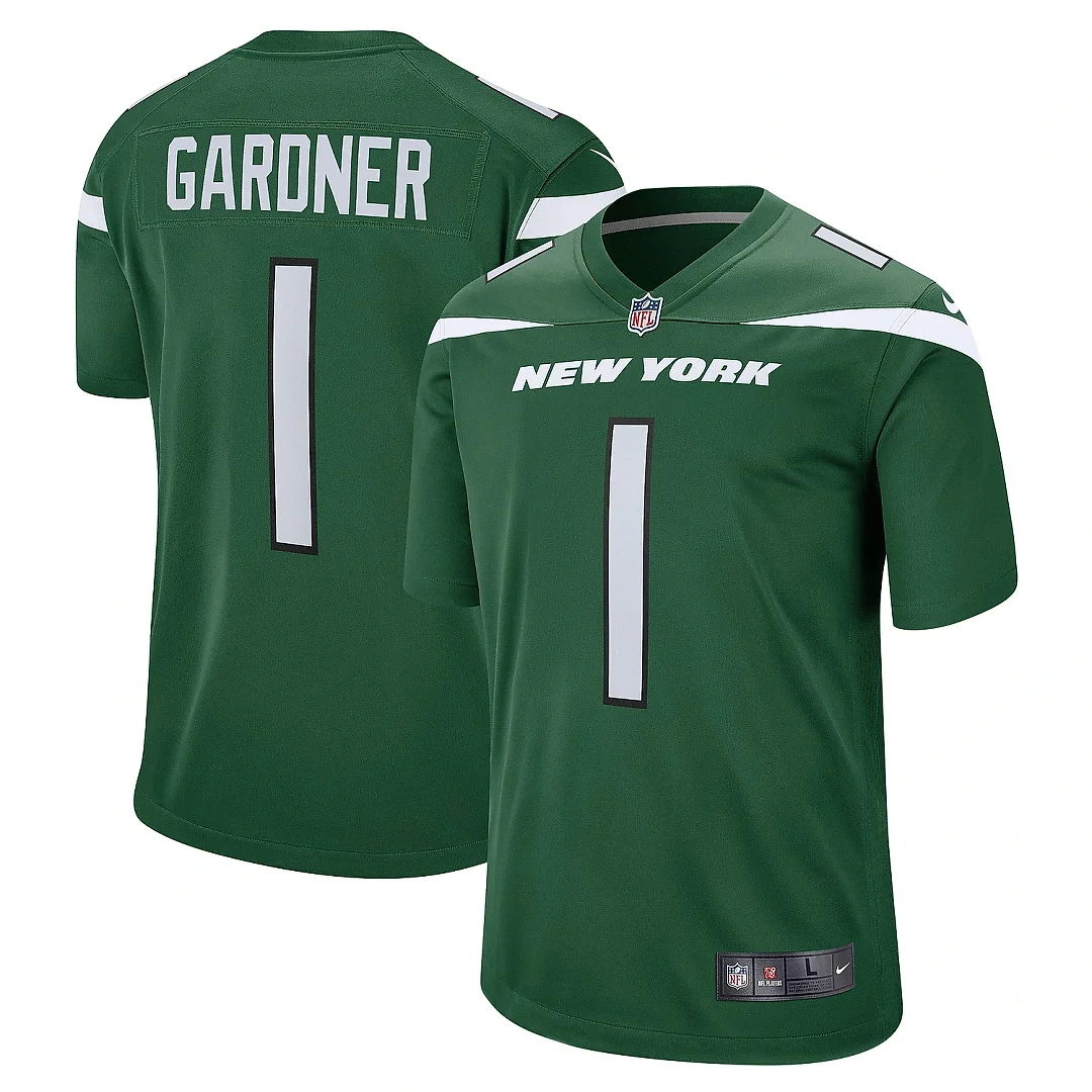 Zennovawear Men's New York Jets Ahmad Sauce Gardner Green Player Game Jersey