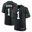 Zennovawear Men's New York Jets Ahmad Sauce Gardner Legacy Black Alternate Game Jersey