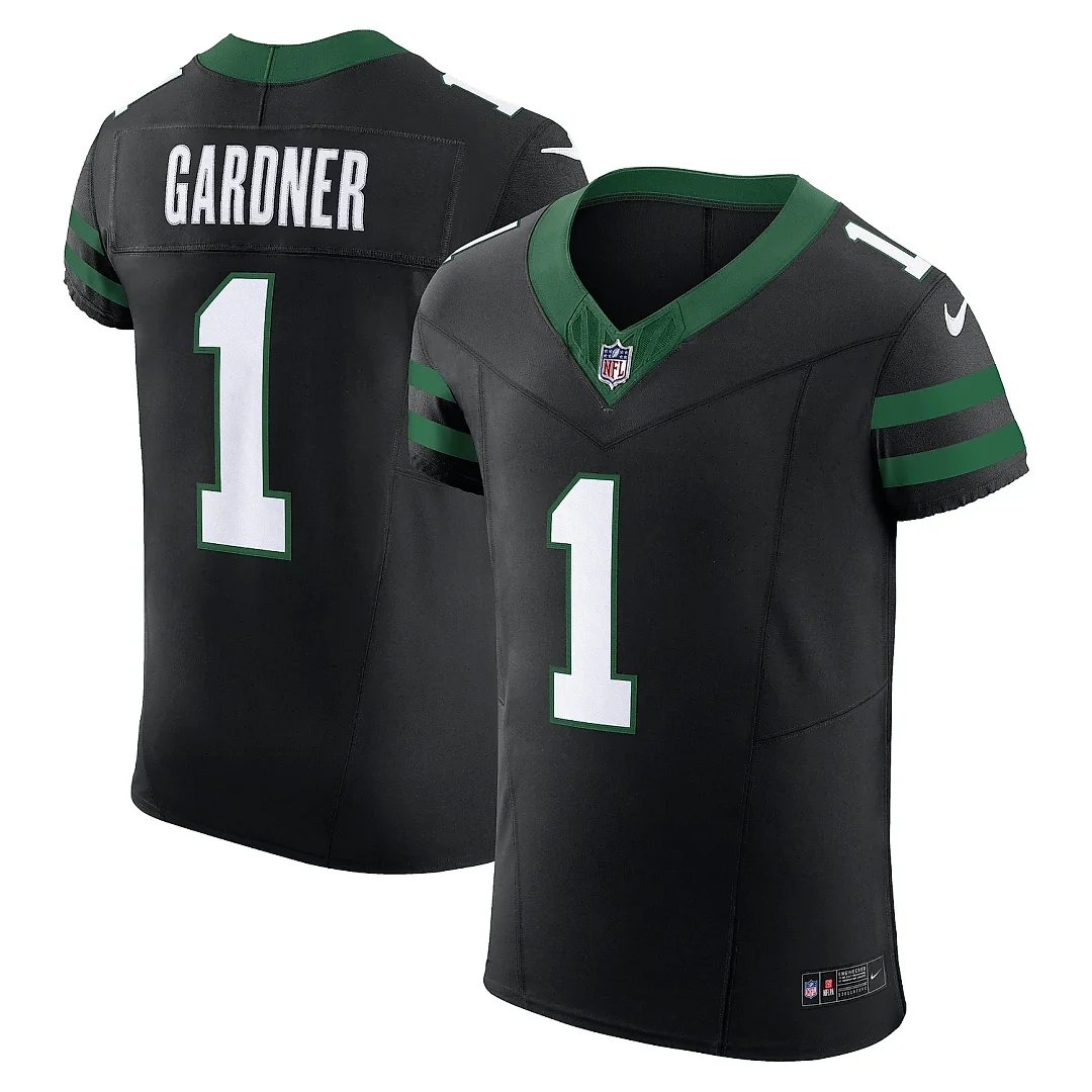 Zennovawear Men's New York Jets Ahmad Sauce Gardner Legacy Black Alternate Vapor F.U.S.E. Elite Jersey