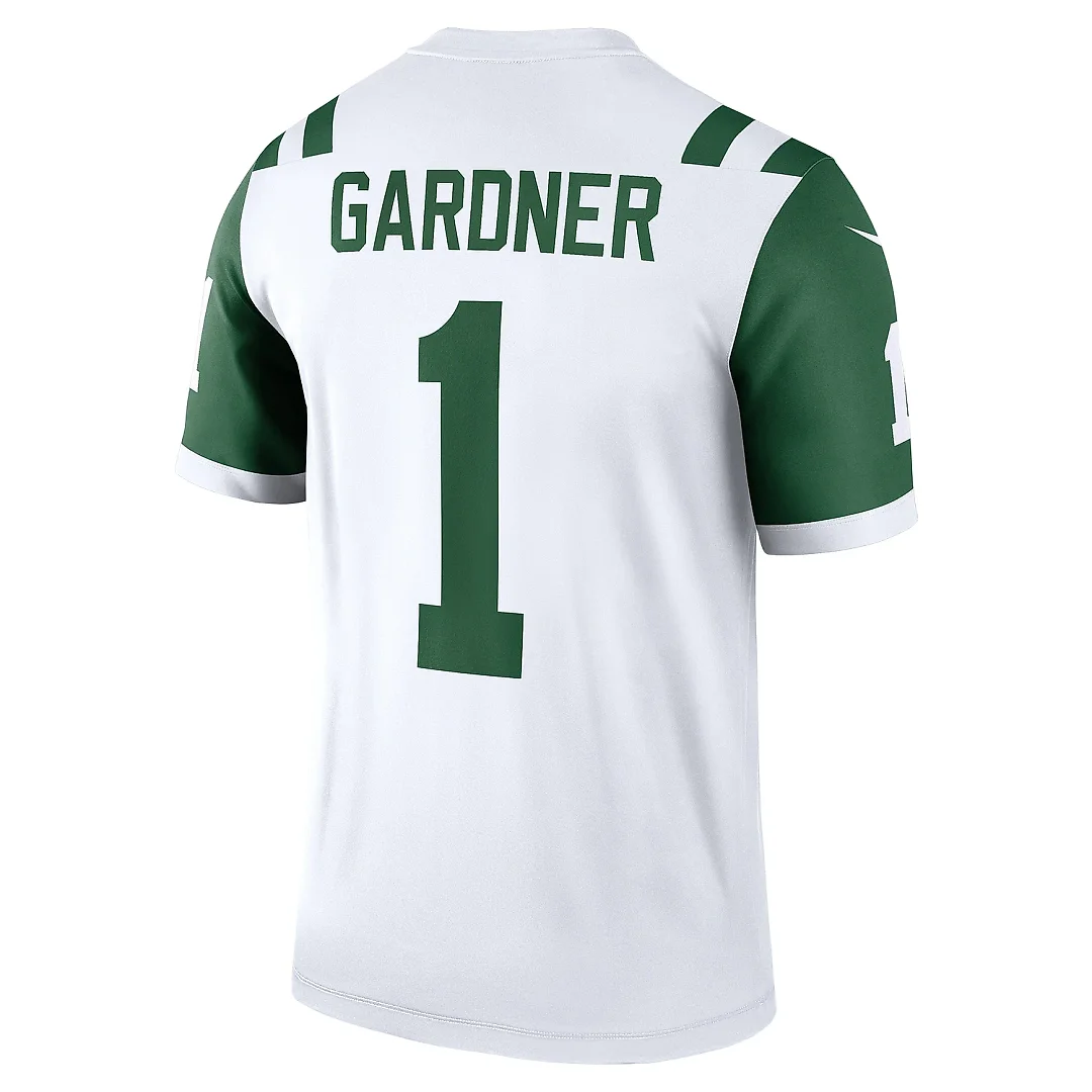 Zennovawear Men's New York Jets Ahmad Sauce Gardner White Alternate Legend Player Performance Top