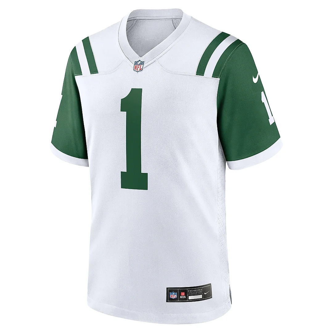 Zennovawear Men's New York Jets Ahmad Sauce Gardner White Classic Alternate Game Jersey