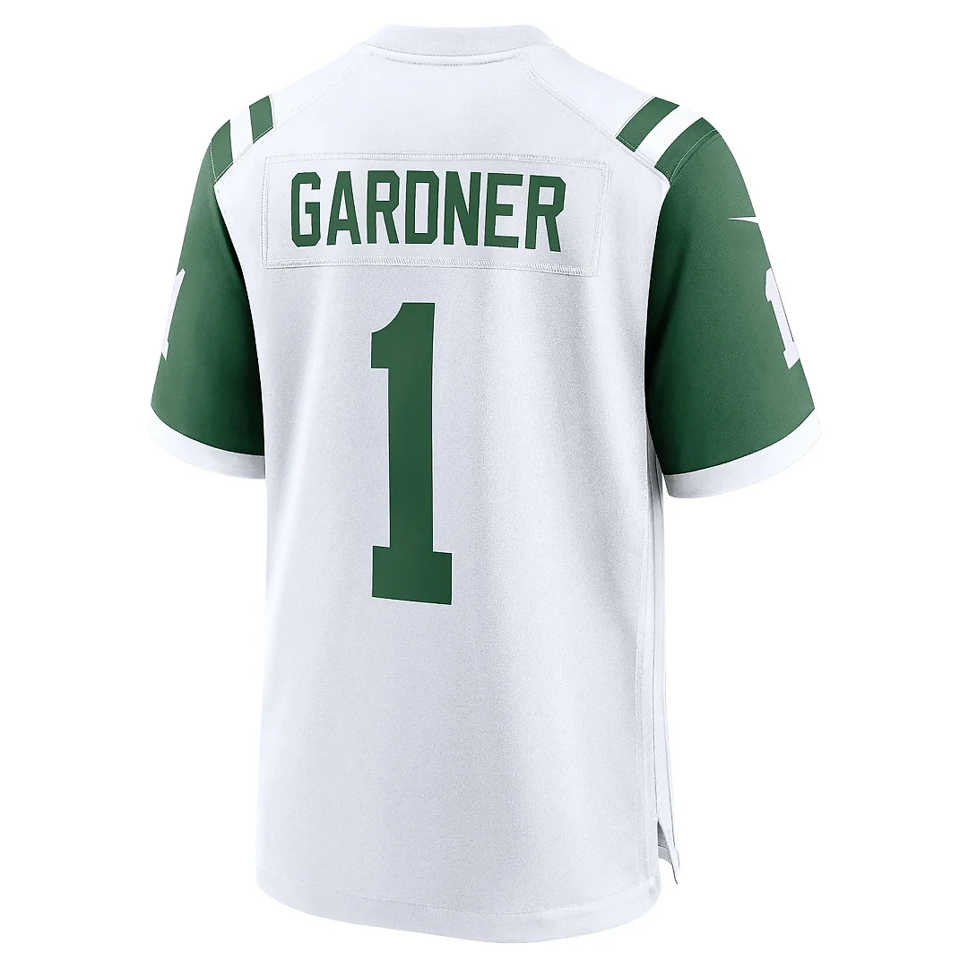 Zennovawear Men's New York Jets Ahmad Sauce Gardner White Classic Alternate Game Jersey