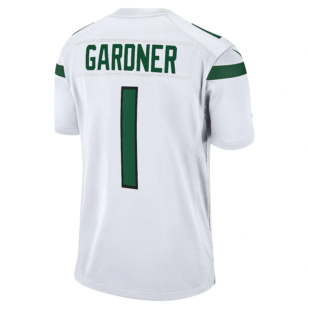Zennovawear Men's New York Jets Ahmad Sauce Gardner White Player Game Jersey