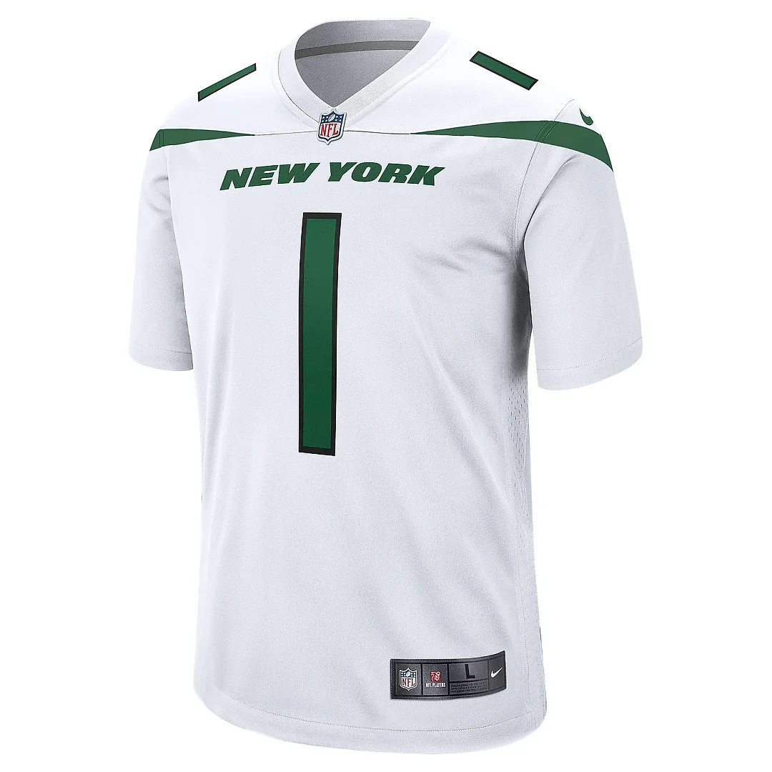 Zennovawear Men's New York Jets Ahmad Sauce Gardner White Player Game Jersey