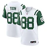 Zennovawear Men's New York Jets Al Toon White Classic Alternate Retired Player Game Jersey
