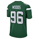 Zennovawear Men's New York Jets Al Woods Gotham Green Game Jersey