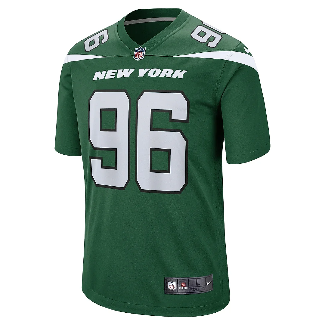 Zennovawear Men's New York Jets Al Woods Gotham Green Game Jersey