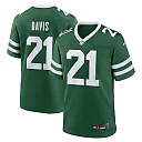 Zennovawear Men's New York Jets Ashtyn Davis Legacy Green Team Game Jersey